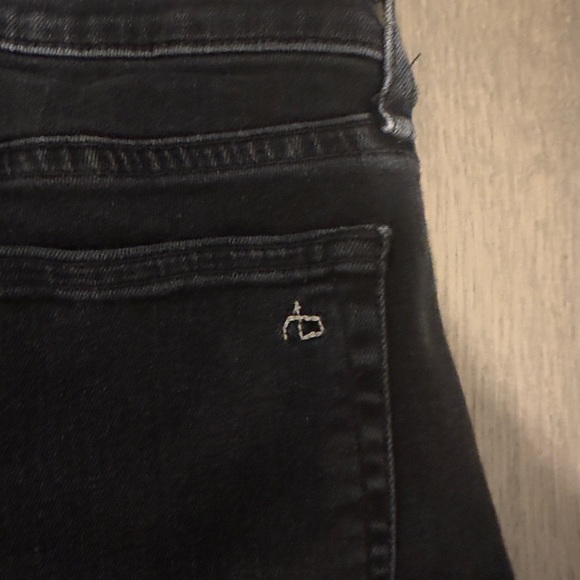 Rag & Bone Jeans Midrise Dre Capri Dark Gray Size 24 - Picture 5 of 7